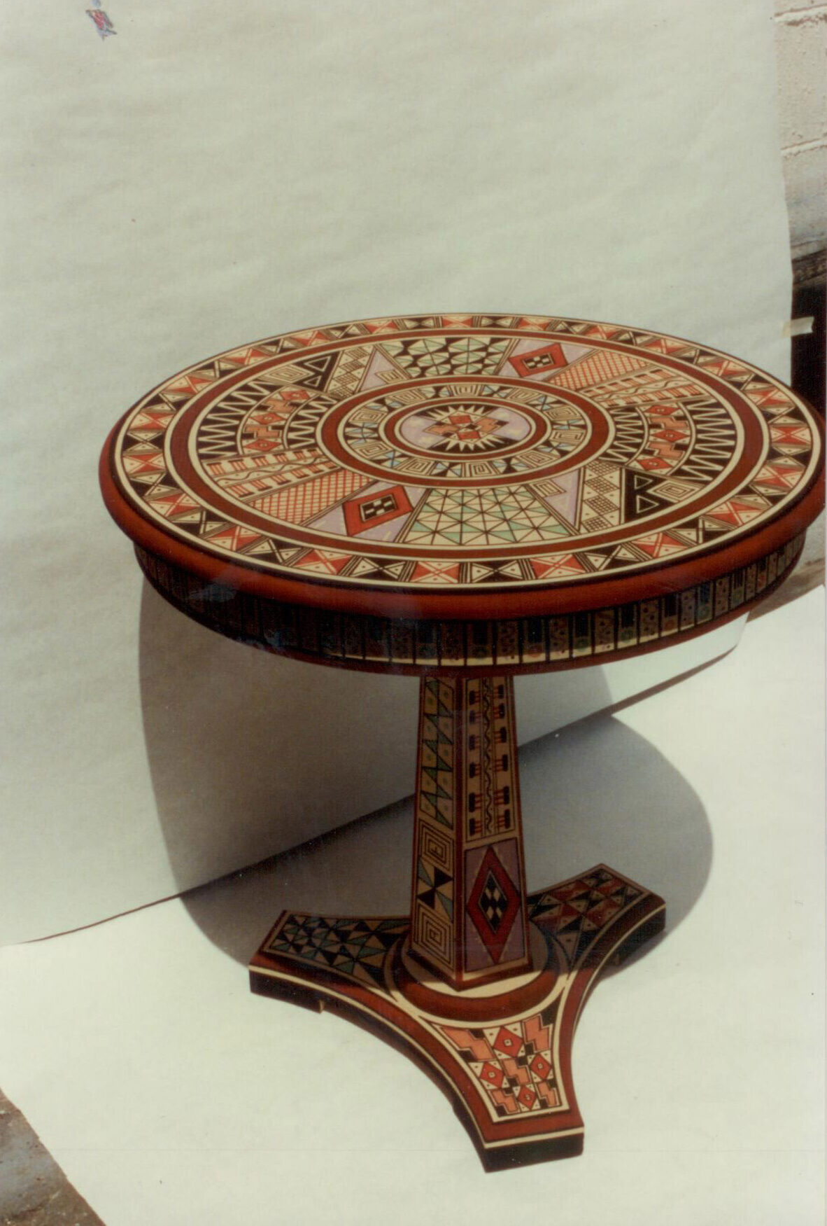 Victorian Dining Table - Hand-distressed oak with authentic aging