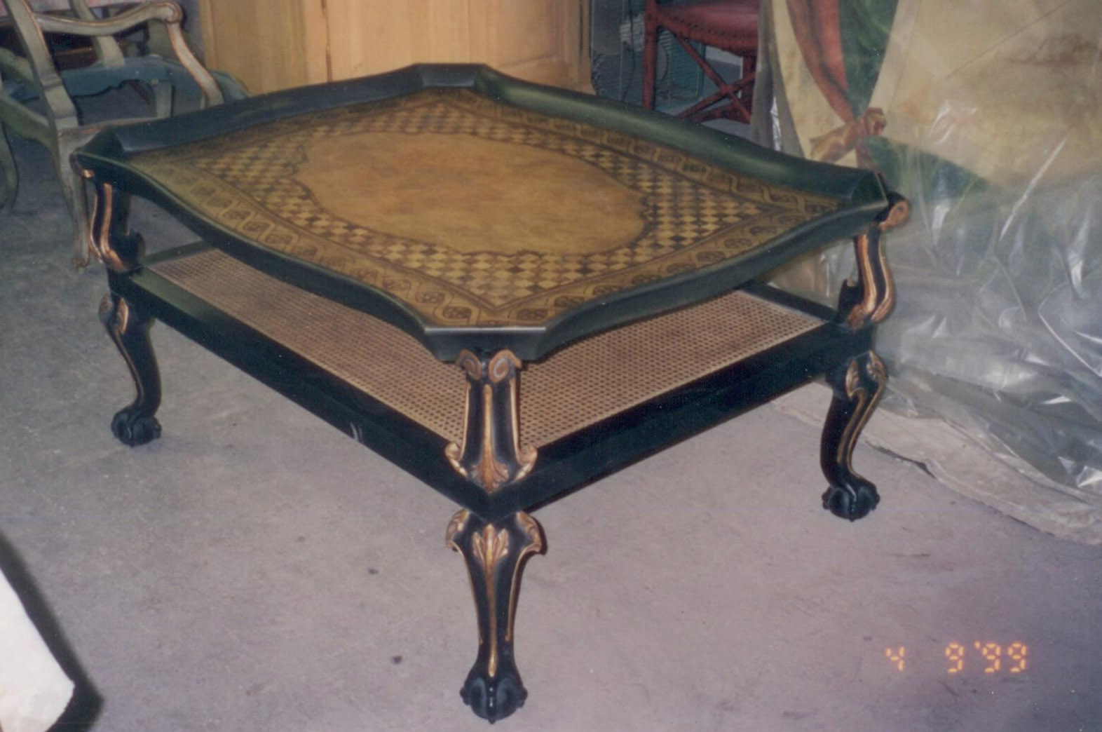 Classic Coffee Table - Rich mahogany stain and varnish